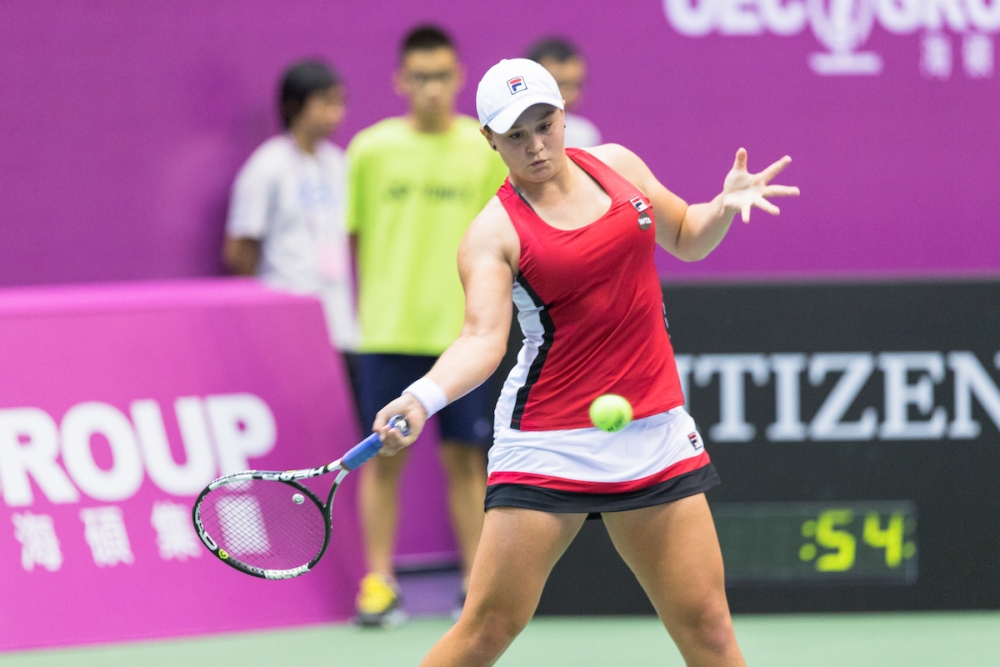 台北海碩網球公開賽每年都吸引世界頂尖好手前來參賽，圖為現任女單世界球后Ashleigh Barty。海碩整合行銷提供。