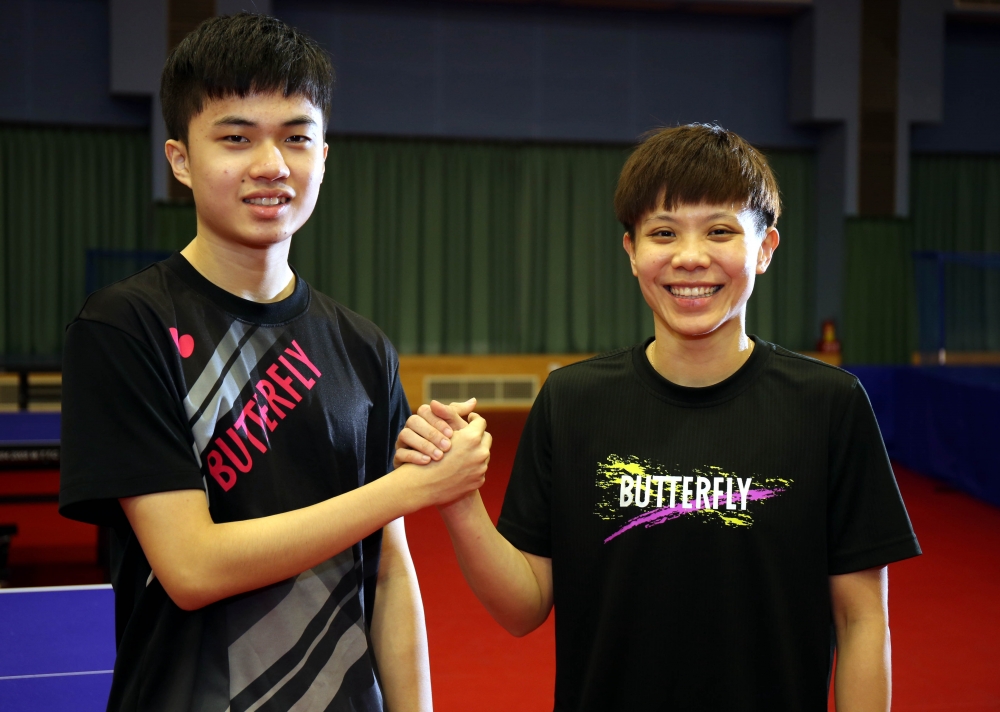 桌球黃金混雙林昀儒／鄭怡靜是東京奧運奪金大熱門。國訓中心／提供。