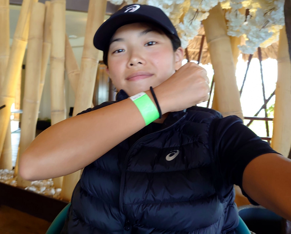 張綺文取得PCR檢測陰性證明。