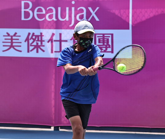 歐子毅生涯首度勇奪青少年A級單打冠軍。（圖／海碩整合行銷提供）