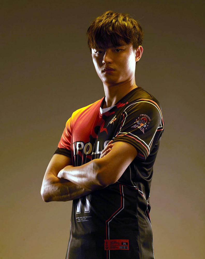 「黃金左手」吳宗軒將變身太陽神。太陽神排球隊提供。