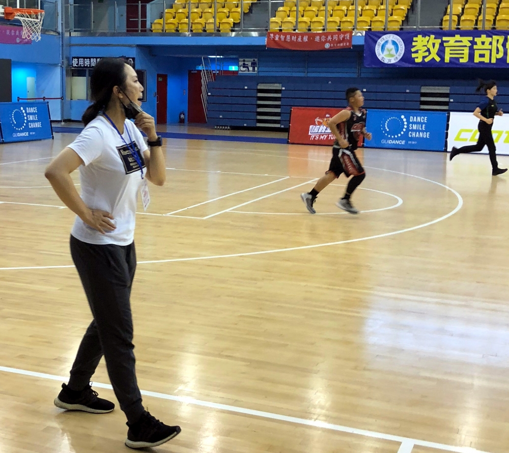 玉女教練李涵汶帶復興實小晉16強。大會提供。
