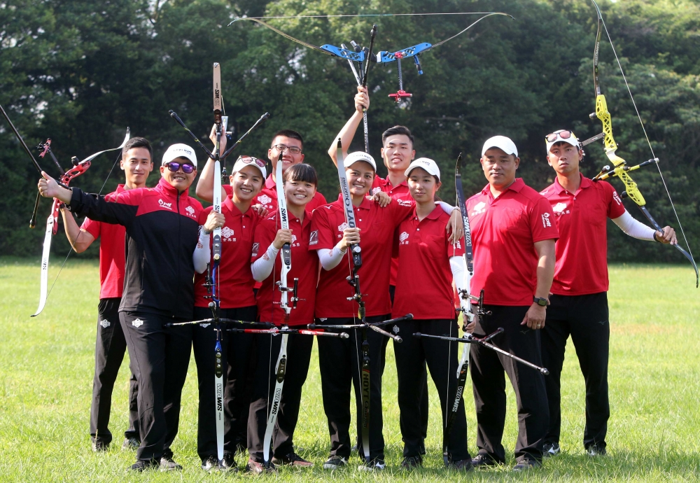 寒舍集團勇奪企業射箭聯賽三年例行賽冠軍。中華企業射箭聯盟／提供。