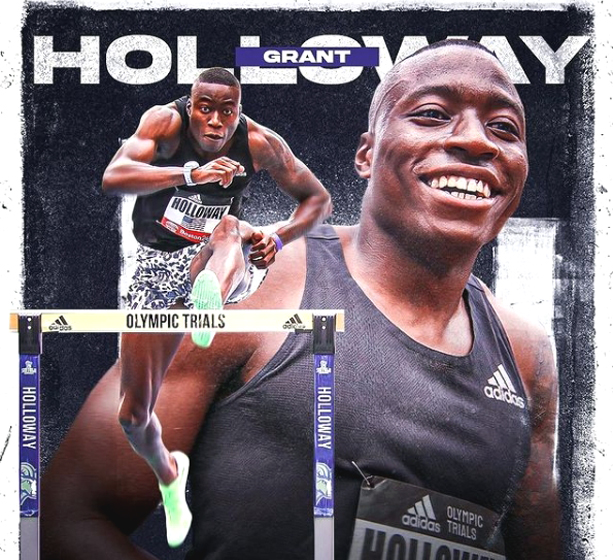 世錦賽金牌Grant Holloway飆出12.81，躍居世界歷年第二傑。取自／Grant Holloway IG。