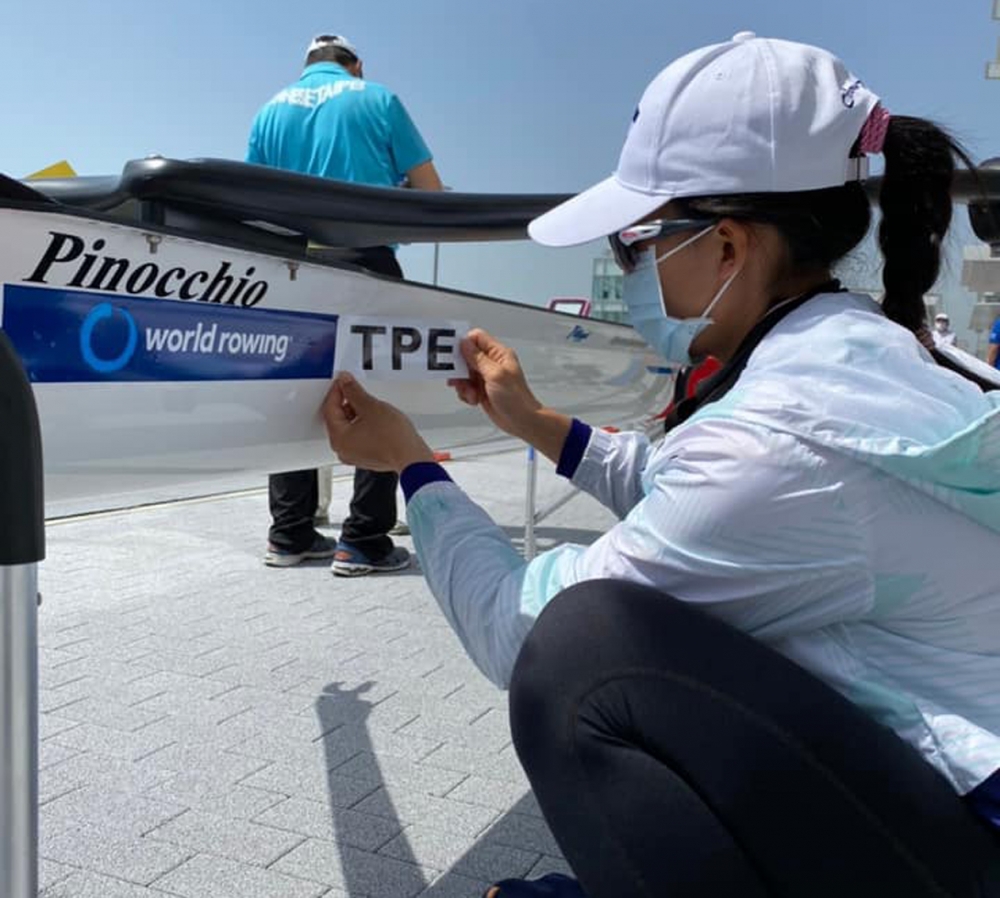 黃義婷在女子單人雙漿決賽奪銅，東京奧運門票到手！取自／黃義婷臉書。