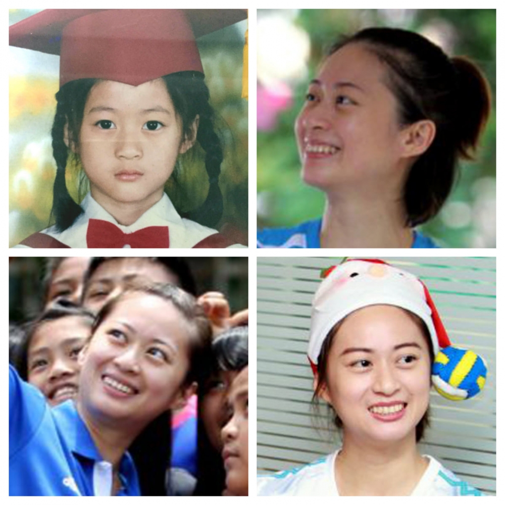 女子排球國手「大眼妹」陳怡如從小就是個美人胚子。