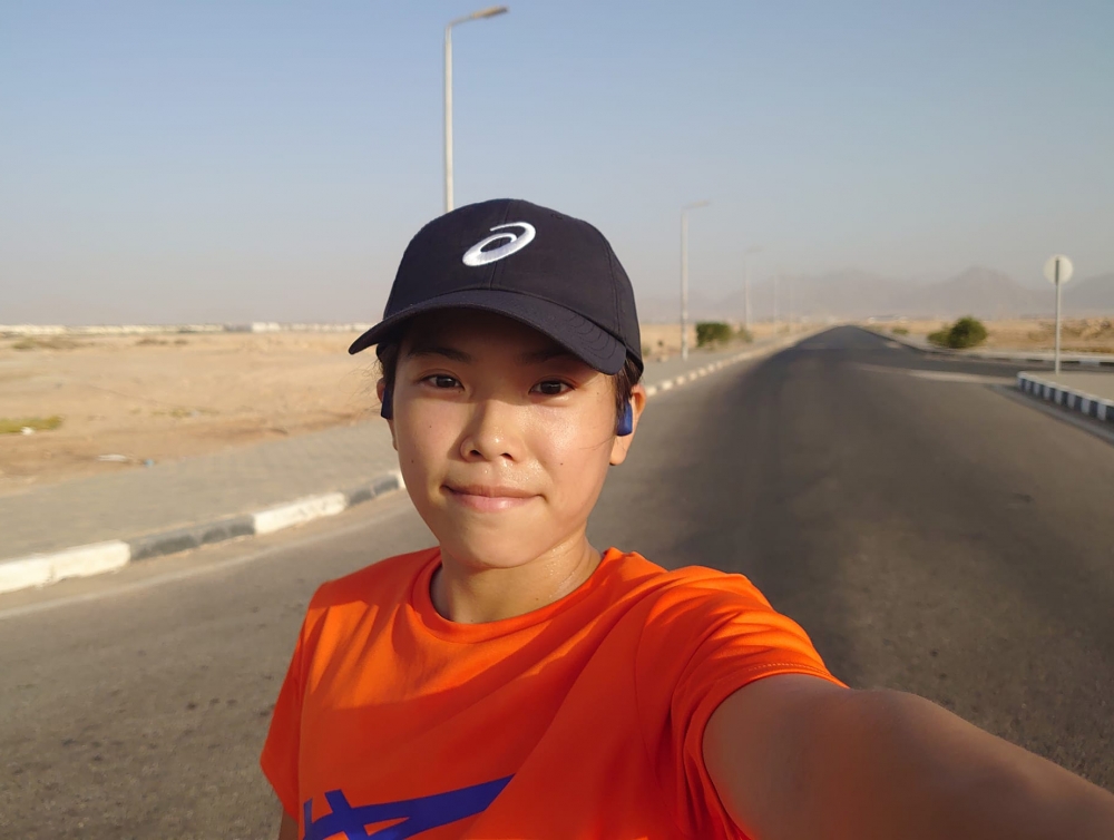 張綺文抵達埃及沙姆沙伊赫。