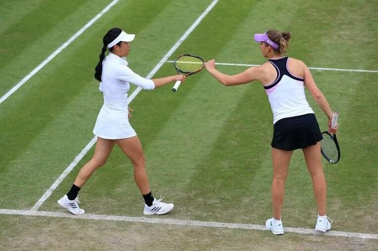 謝淑薇第三度闖進溫網女雙冠軍戰。圖／謝淑薇粉專。