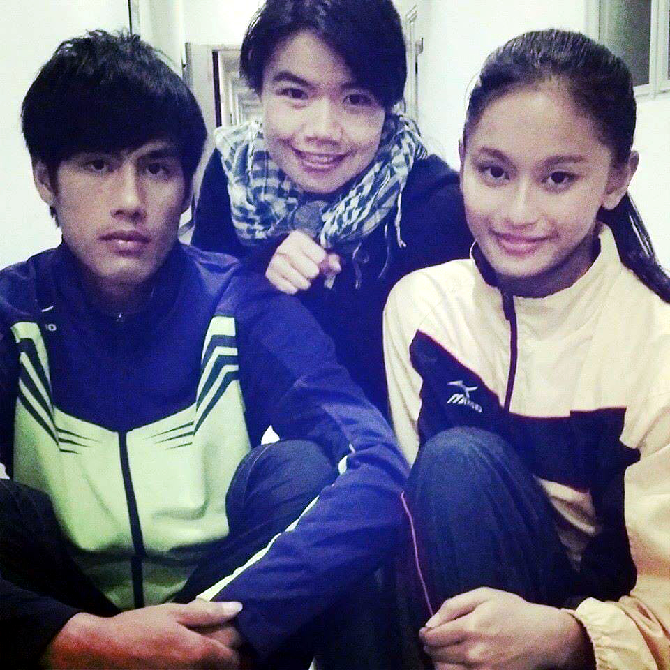 張瑜秦（右）和楊俊瀚（左）。張瑜秦／提供。