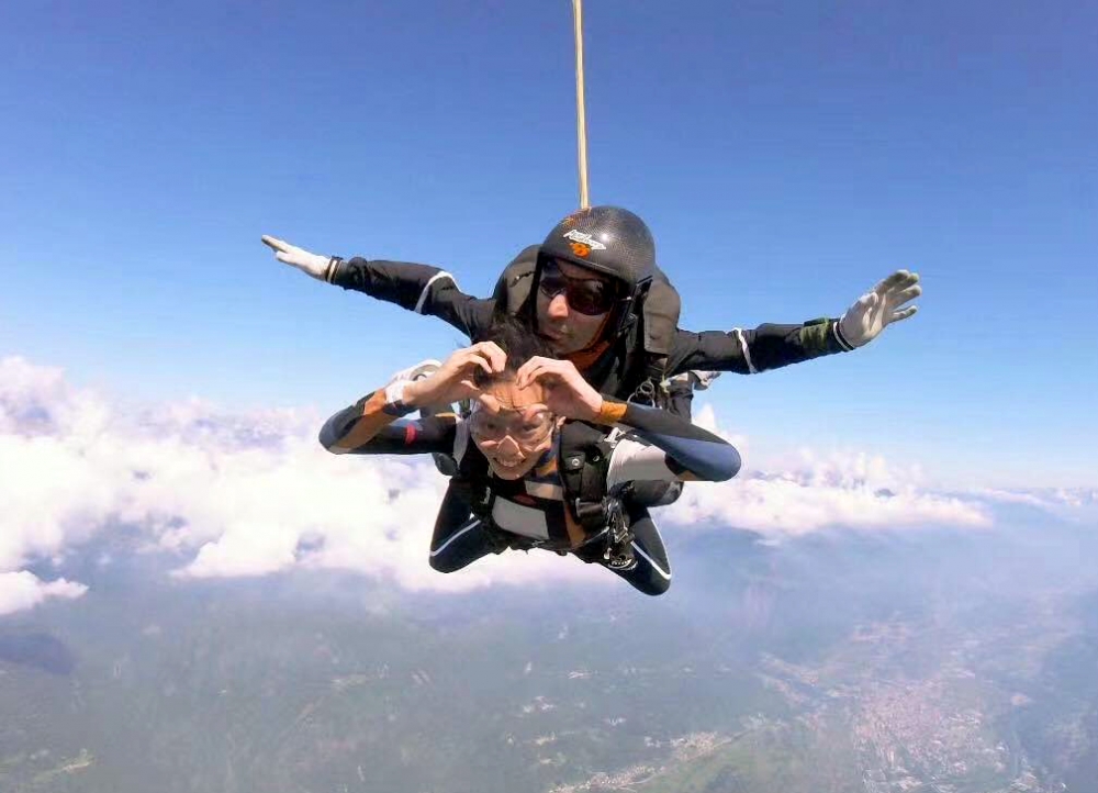 張瑜秦有顆想飛的心。張瑜秦／提供。