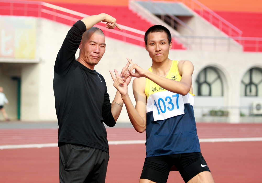 陳鴻傑和愛將傅兆玄。林嘉欣／攝影。