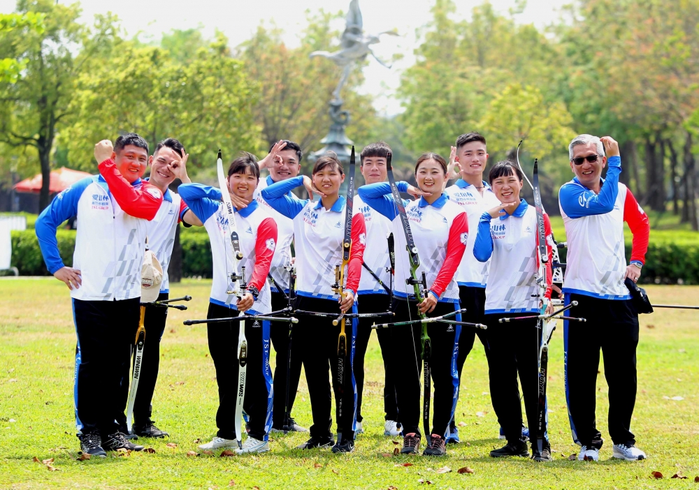 新竹市愛山林隊在季後挑戰賽一日兩勝。中華企業射箭聯盟／提供。