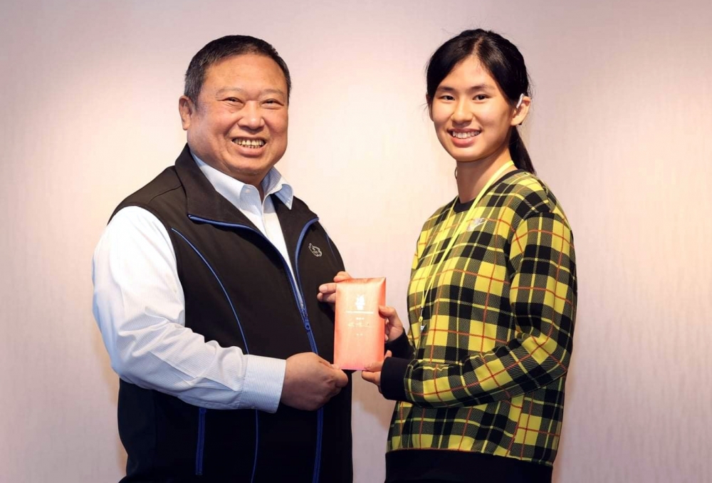 對於中華奧會主席林鴻道，女子100公尺跨欄世界聽障紀錄保持人許樂也有話要說。圖／樂在田徑-許樂粉絲頁。