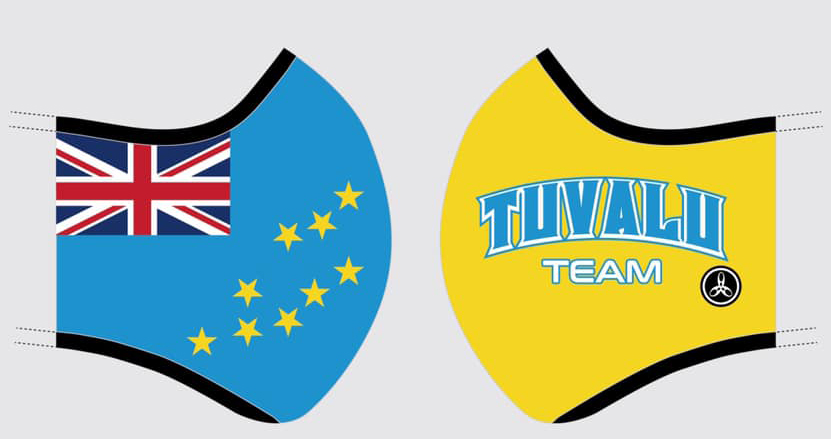 吐瓦魯客製化口罩設計圖。陳鴻傑／提供。