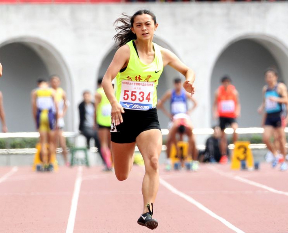 熱愛跑步的張秝羚。林嘉欣／攝影。