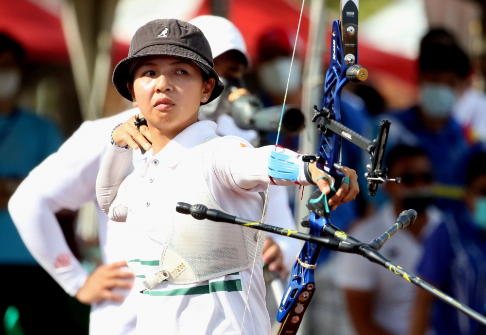 國體大林佳恩射下三金。林嘉欣／攝影。