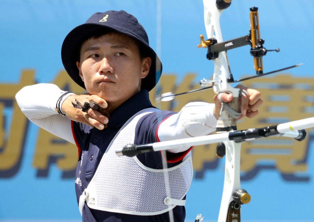 中華射箭隊雷千瑩。資料照片　林嘉欣／攝影。