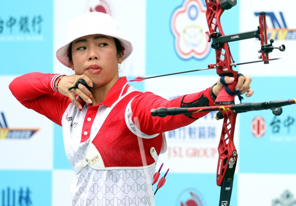 中華射箭隊譚雅婷。資料照片 林嘉欣／攝影。