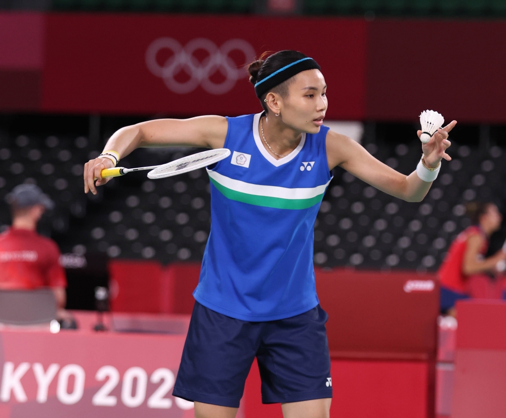 戴資穎輕鬆過首關。體育署提供。