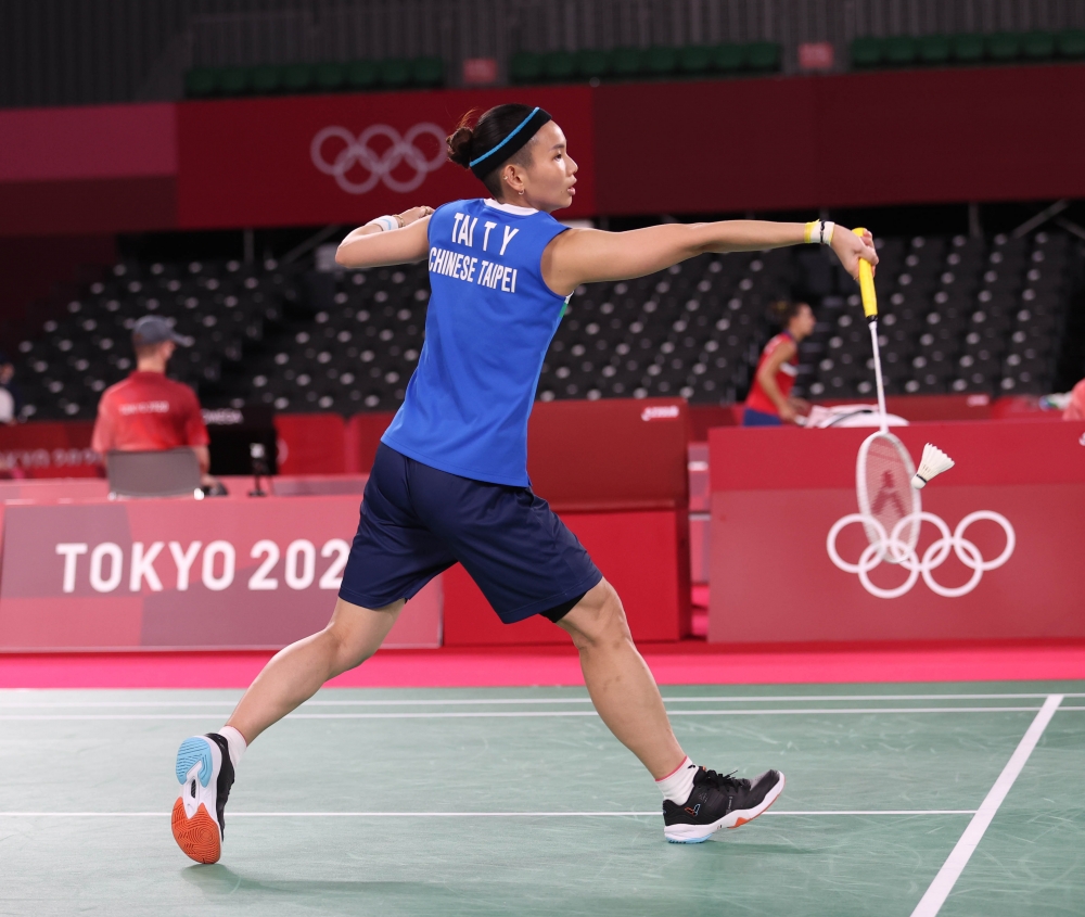 戴資穎輕鬆過首關。體育署提供。