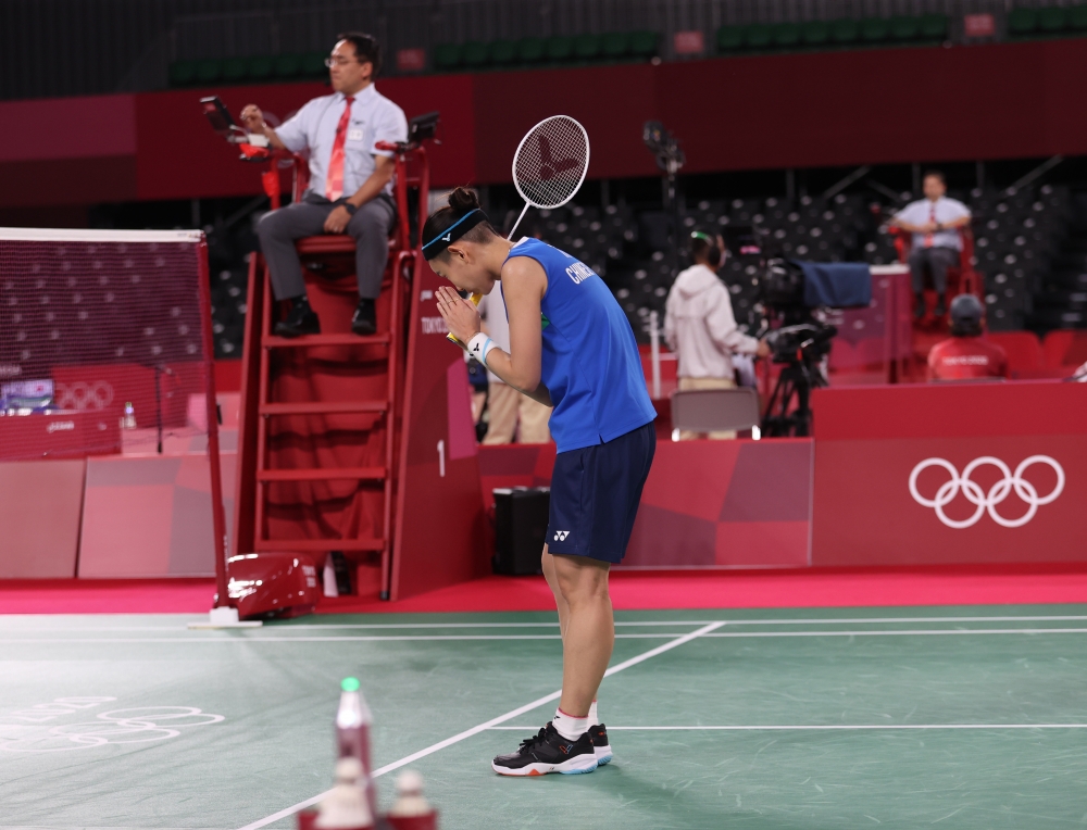 戴資穎輕鬆過首關。體育署提供。