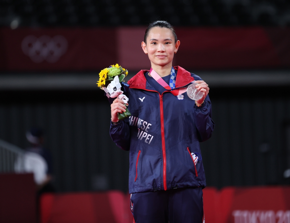 戴資穎奪銀。體育署提供（下同）。