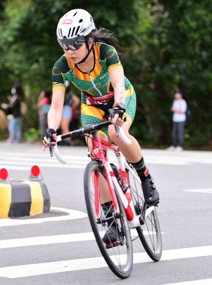 宋城希的半程超鐵初體驗。宋城希／提供。