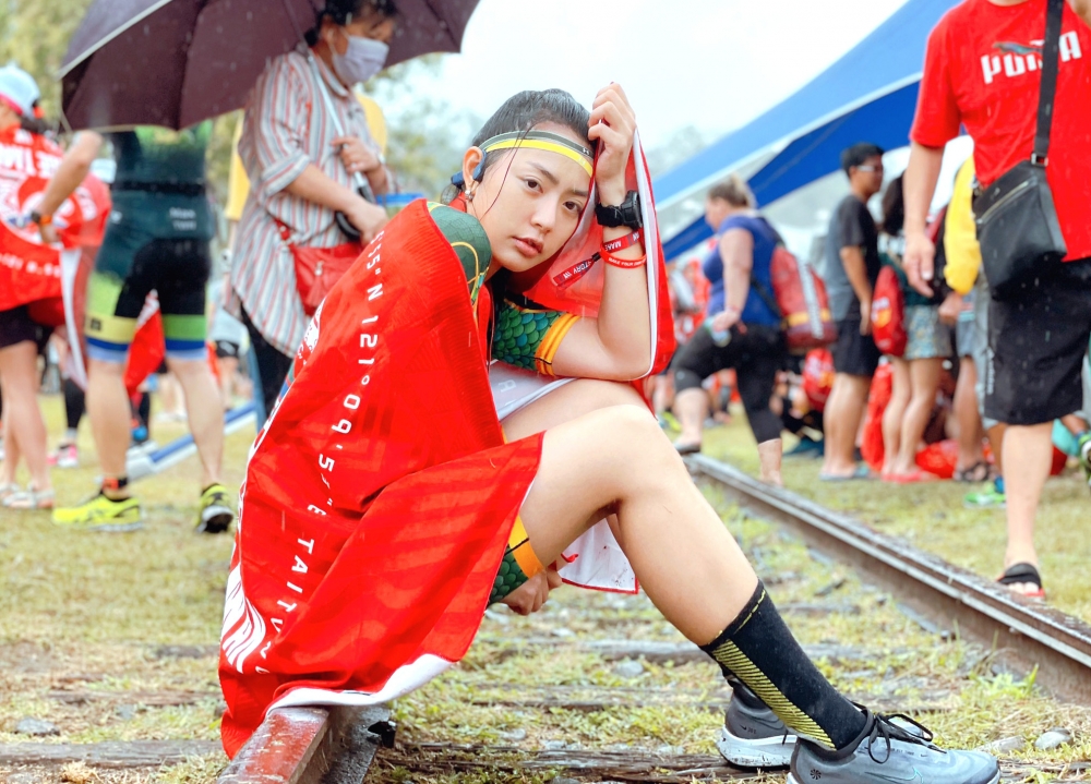 宋城希的半程超鐵初體驗。宋城希／提供。