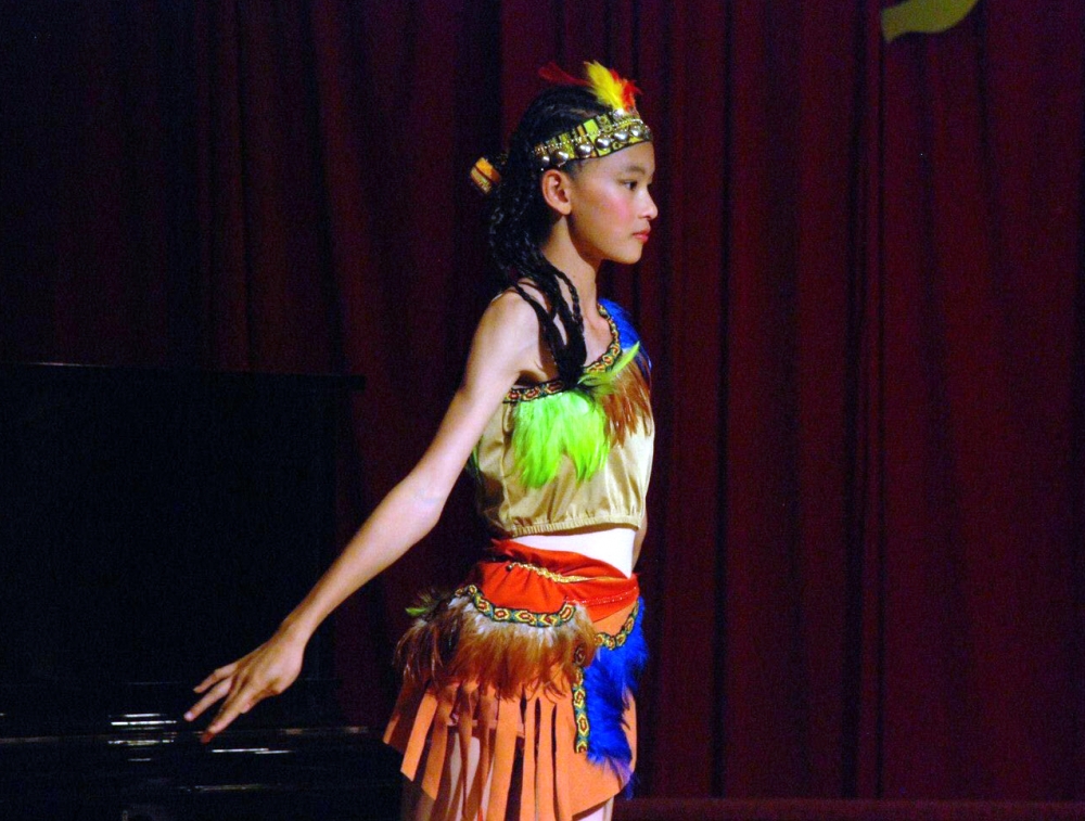 張瑜秦原本學舞蹈。張瑜秦／提供。