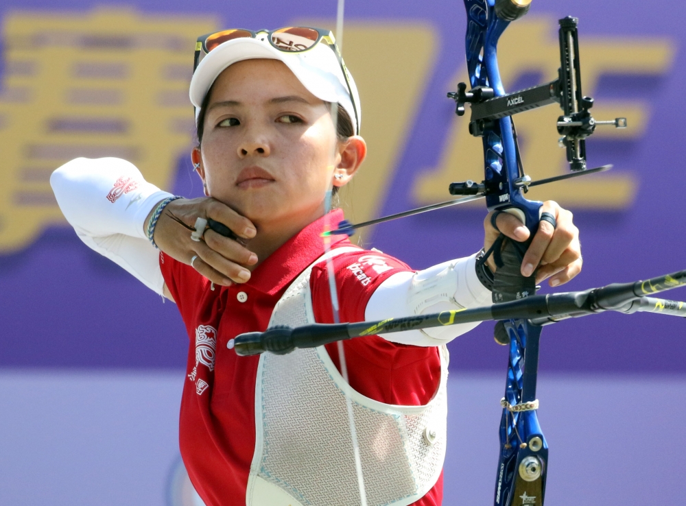 林佳恩繼續拼世錦賽。林嘉欣／攝影。