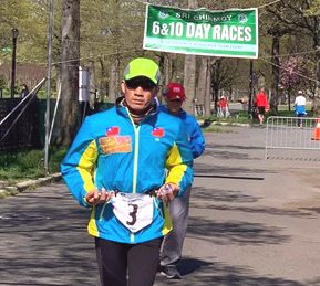 羅維銘曾參加紐約超馬10日賽。呂美佳／提供。