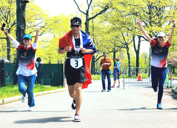 羅維銘（前）。Sam Liu 提供。